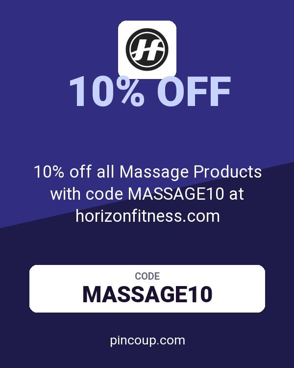 10% off all Massage Products with code MASSAGE10 at horizonfitness.com