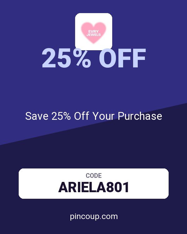 Evry Jewels coupon: Save 25% Off Your Purchase