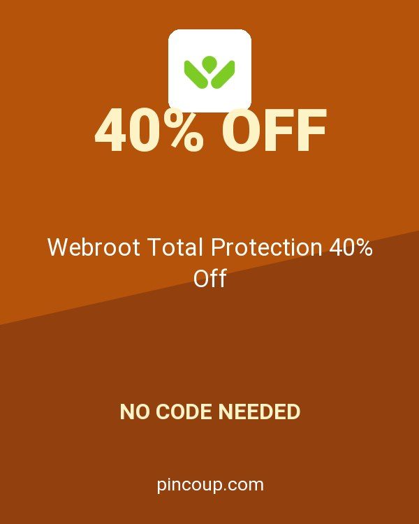 Webroot Inc. coupon: Webroot Total Protection 40% Off