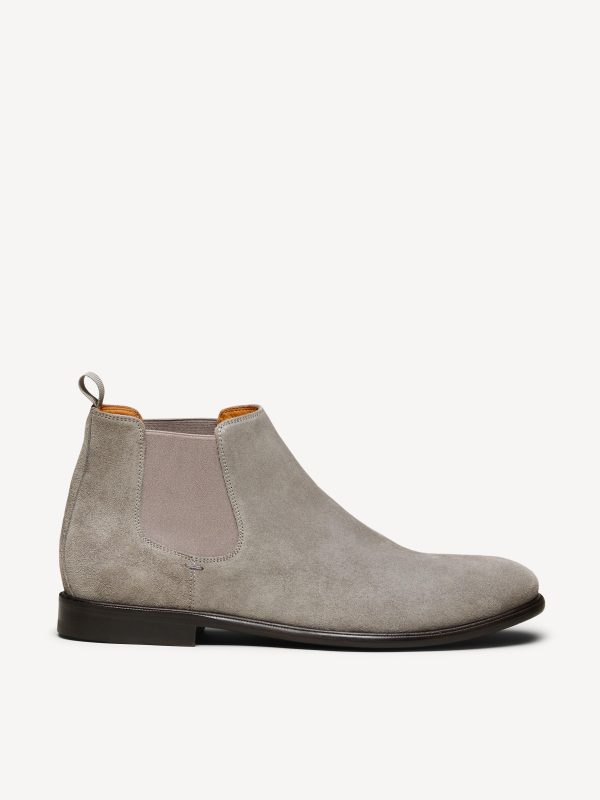 M.Gemi The Dritto Suede Men's Boots, Size 40.5 in Gray