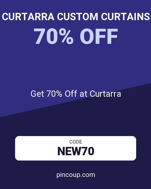 Curtarra Custom Curtains coupon: Get 70% Off at Curtarra