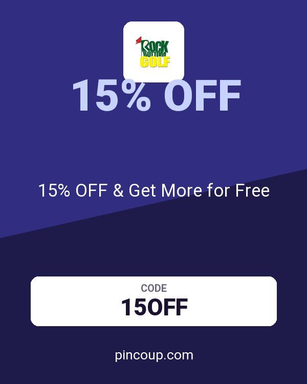 Rock Bottom Golf coupon: 15% OFF & Get More for Free