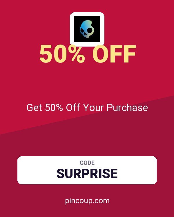 Skullcandy coupon: Get 50% Off Your Purchase