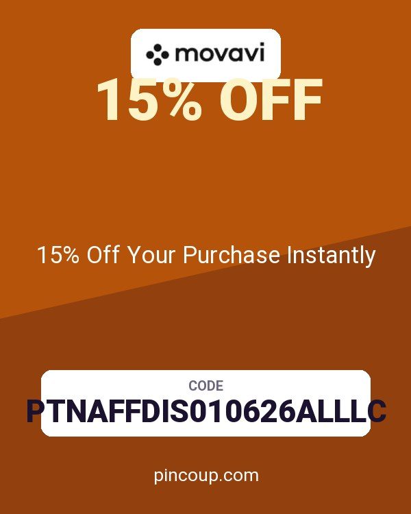 Movavi coupon: 15% Off Your Purchase Instantly