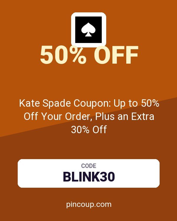 Kate Spade Coupon: Up to 50% Off Your Order, Plus an Extra 30% Off