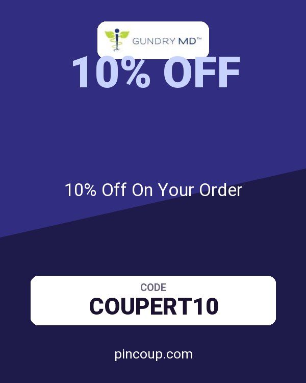 Gundry MD coupon: 10% Off On Your Order