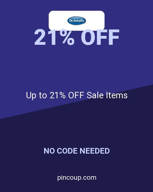 Dr. Scholl's coupon: Up to 21% OFF Sale Items