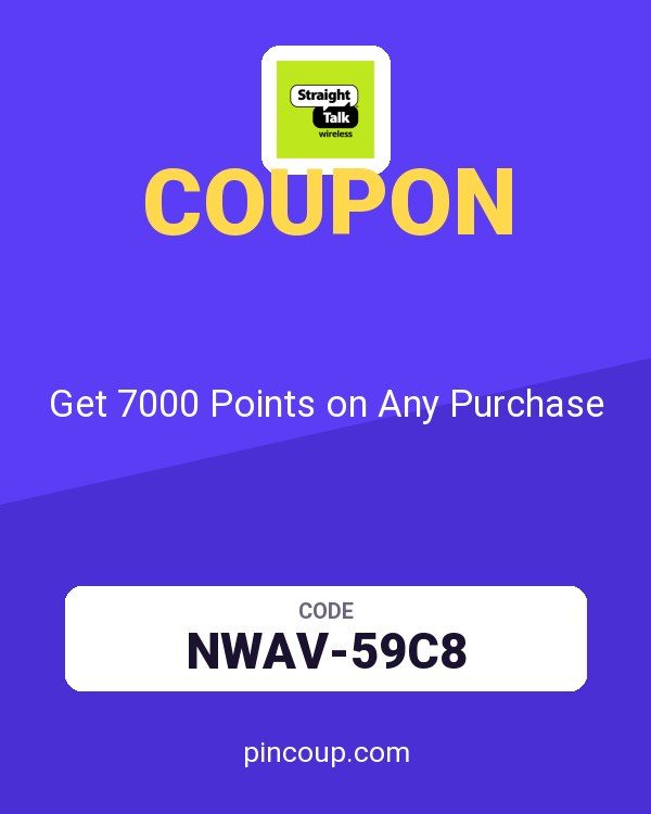 Straight Talk coupon: Get 7000 Points on Any Purchase