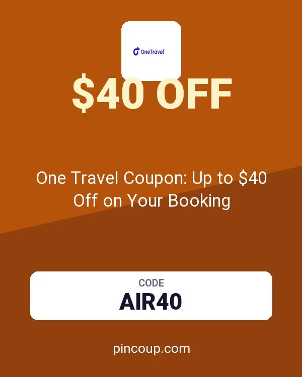 OneTravel.com: One Travel Coupon: Up to $40 Off on Your Booking