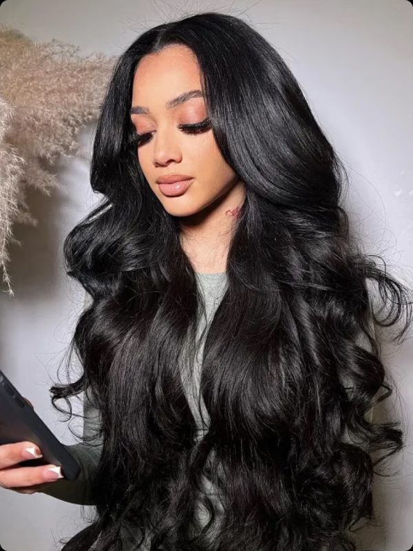 [18"=$59| 24"=$89] Body Wave Glueless U Part Wig Natural Color 100% Virgin Human Hair at UNice