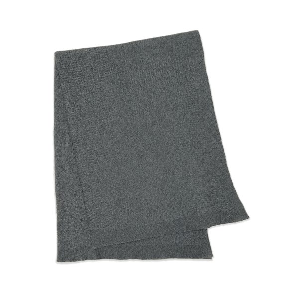 Open Box - Simple Knit Oversized Throw - Gray at Shop Horne