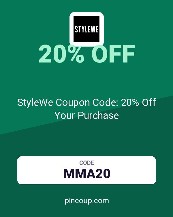 StyleWe Coupon Code: 20% Off Your Purchase