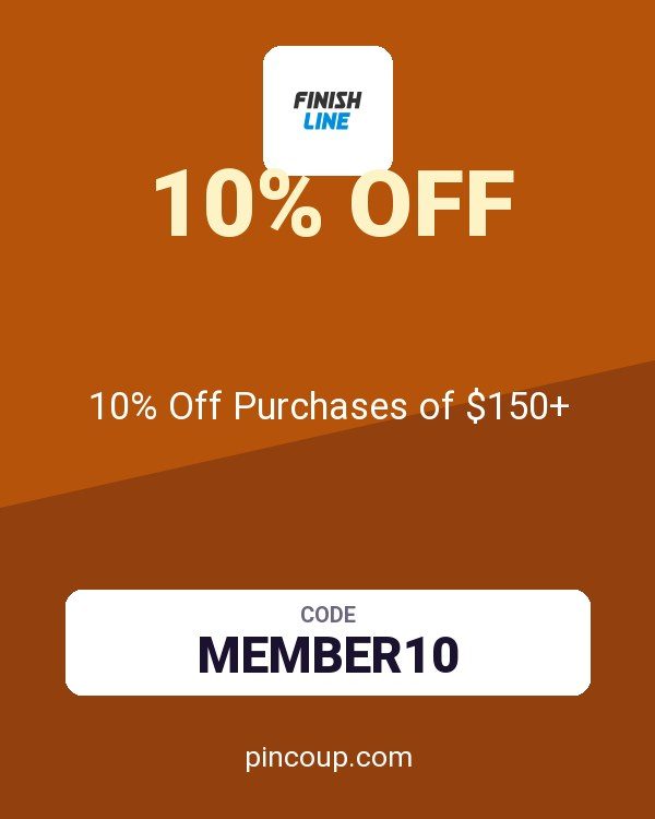 Finish Line coupon: 10% Off Purchases of $150+