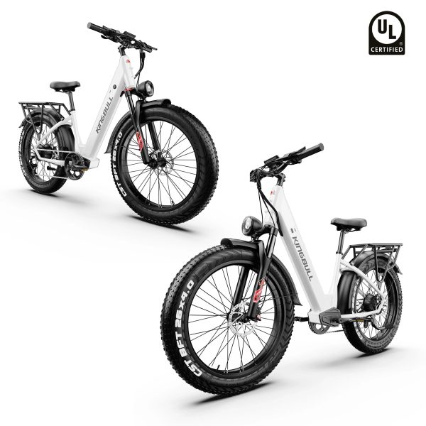Double Kingbull Discover (ST) 2.0 | Premium Off-road & City Electric Bike - White&White at Kingbull Electric Bikes