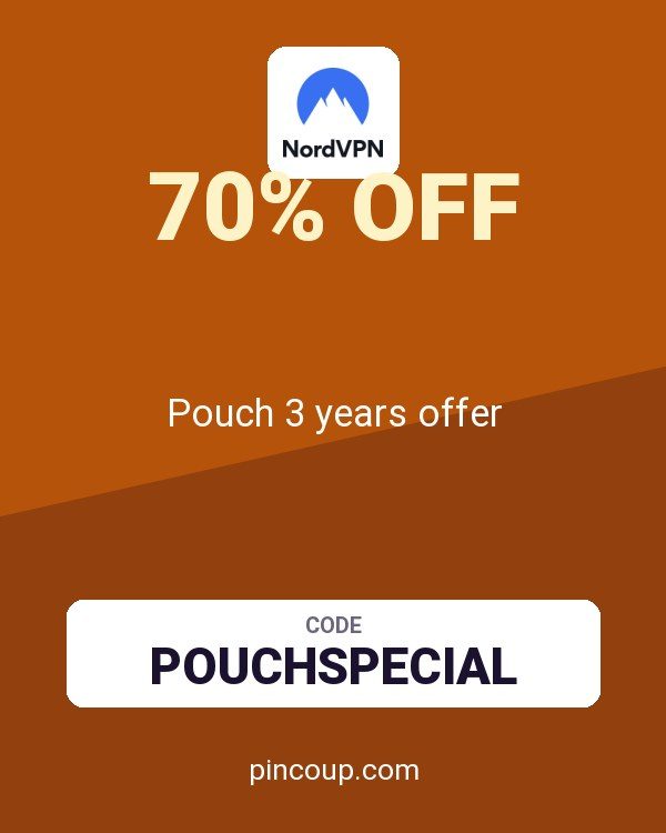 NordVPN coupon: Pouch 3 years offer