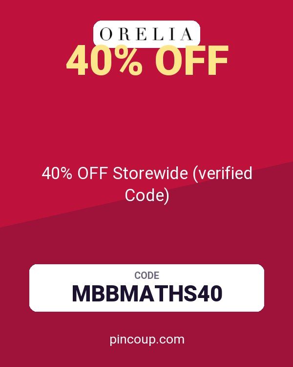 Orelia Jewellery coupon: 40% OFF Storewide (verified Code)