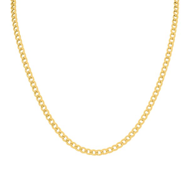 14K Yellow Gold Filled 4.1MM Curb Link Chain with Lobster Clasp - 30 Inch at Szul.com