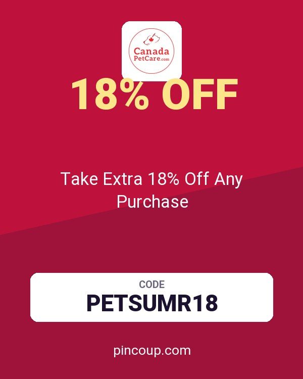 Canada Pet Care coupon: Take Extra 18% Off Any Purchase