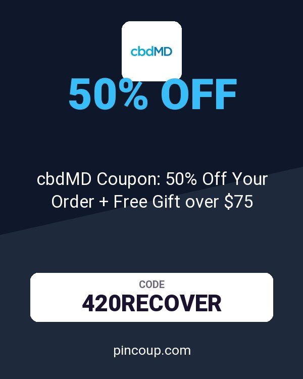 cbdMD Coupon: 50% Off Your Order + Free Gift over $75