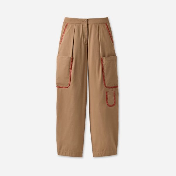 UGG® Women's Hollyn Cargo Pant Bottoms in Sand, Size S