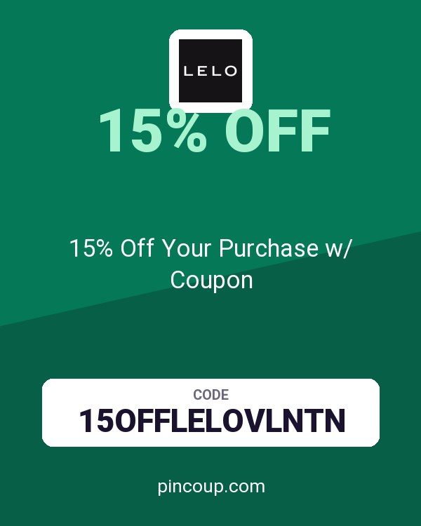 LELO: 15% Off Your Purchase w/ Coupon