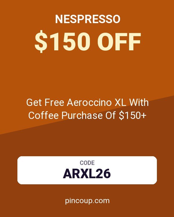 Nespresso coupon: Get Free Aeroccino XL With Coffee Purchase Of $150+