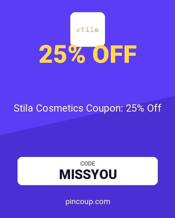 Stila Cosmetics Coupon: 25% Off
