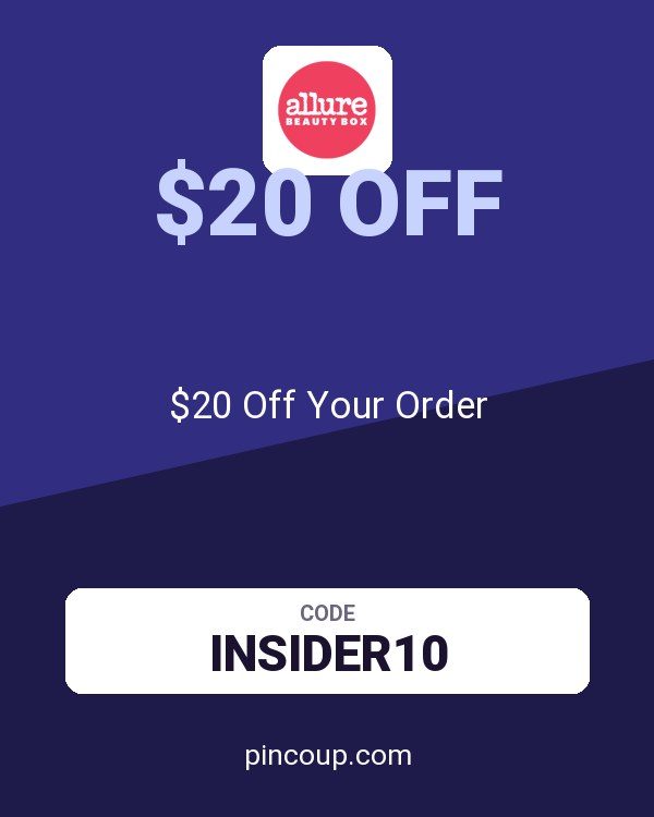 Allure Beauty Box coupon: $20 Off Your Order