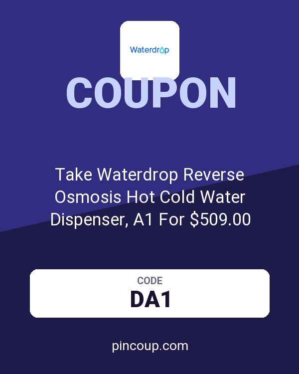 Take Waterdrop Reverse Osmosis Hot Cold Water Dispenser, A1 For $509.00