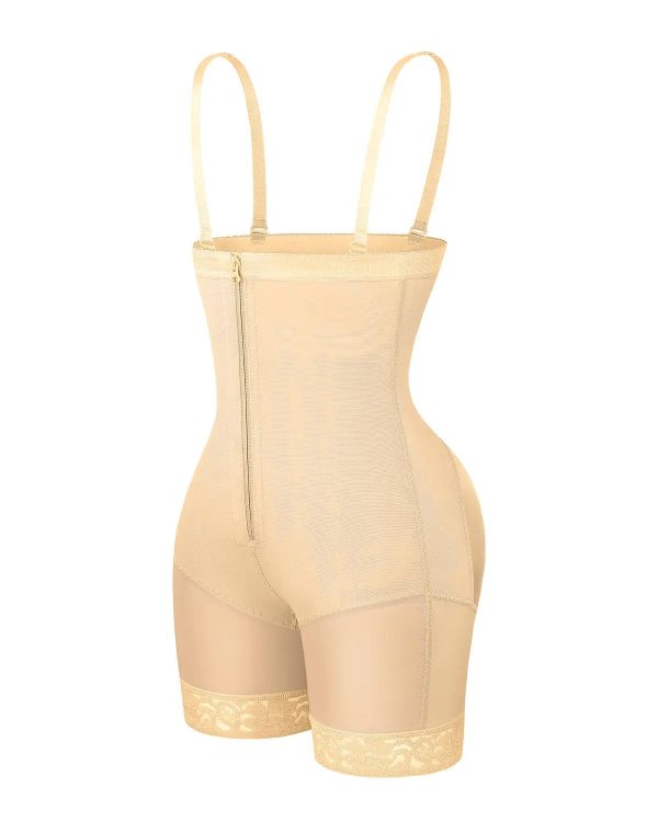 Bare Essentials™ AirSlim® High-Waisted Firm Tummy Compression Mid Thigh Short - Sand / S at Shapellx