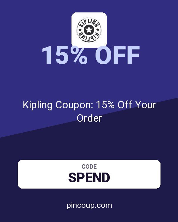 Kipling Coupon: 15% Off Your Order