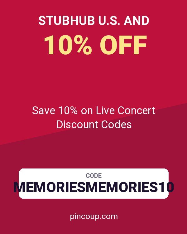 StubHub U.S. and coupon: Save 10% on Live Concert Discount Codes