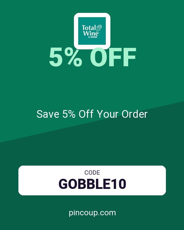 Total Wine coupon: Save 5% Off Your Order