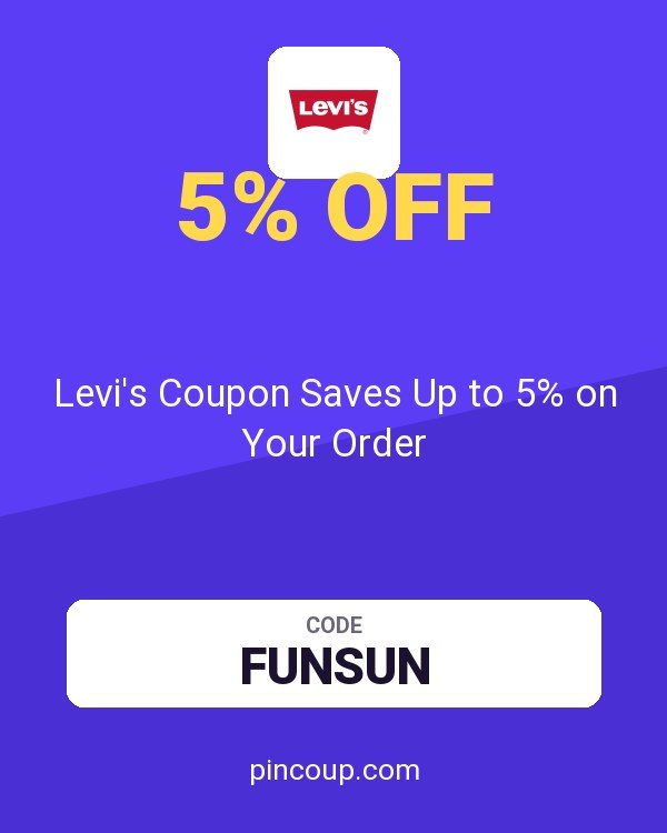 Levi's Coupon Saves Up to 5% on Your Order