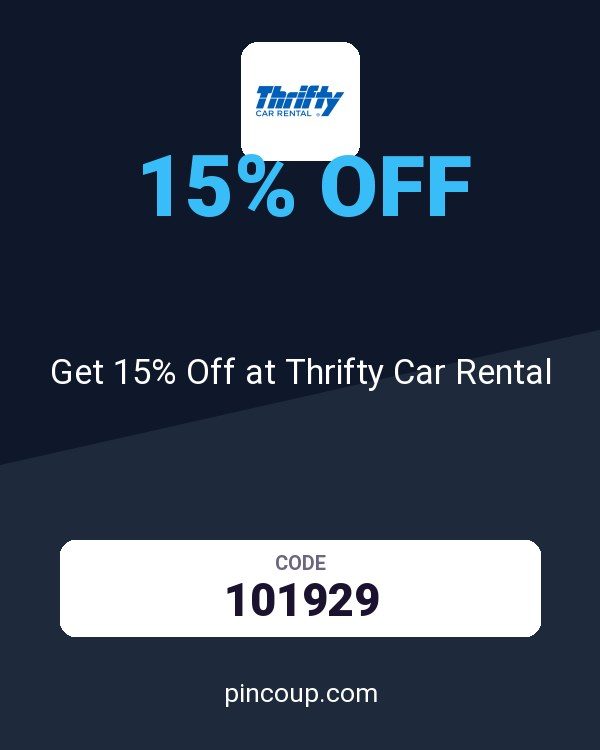 Thrifty Rent-A-Car System, Inc. coupon: Get 15% Off at Thrifty Car Rental