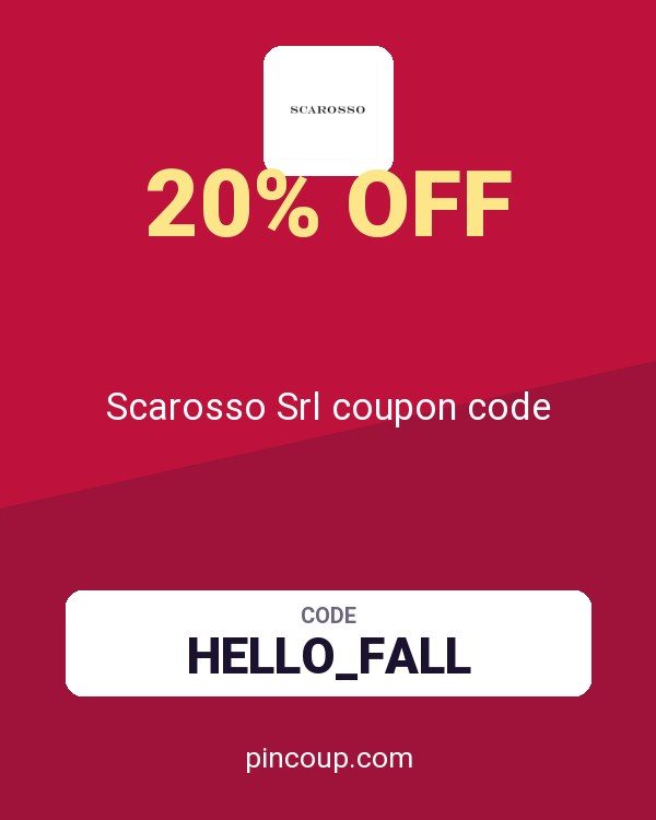 Scarosso Srl coupon code