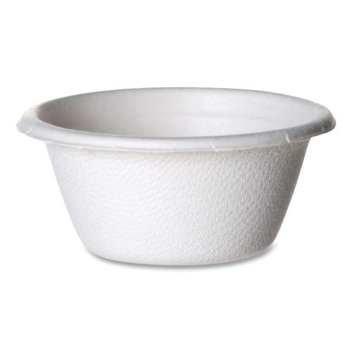 Eco-Products 2 oz Molded Fiber Sugarcane Portion Cups - White (2500/Carton) at CPO Outlets