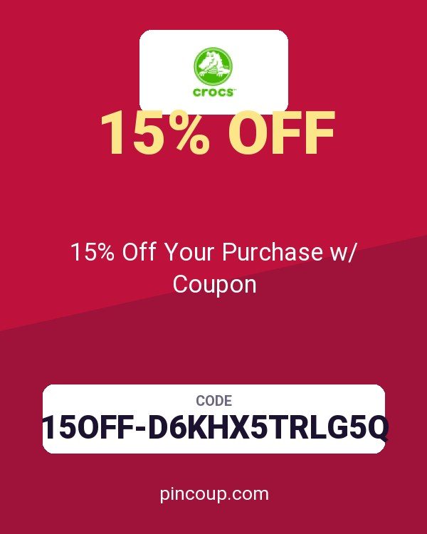 Crocs: 15% Off Your Purchase w/ Coupon