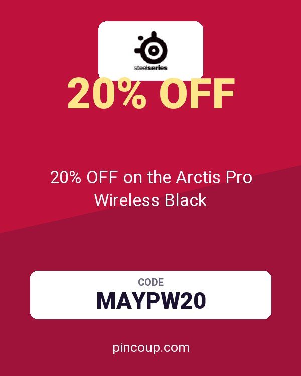 SteelSeries coupon: 20% OFF on the Arctis Pro Wireless Black