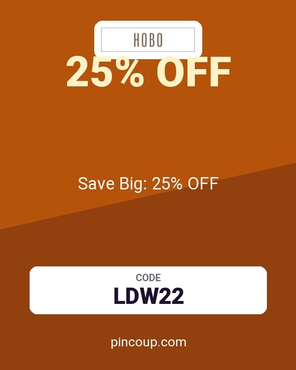 HOBO Bags coupon: Save Big: 25% OFF