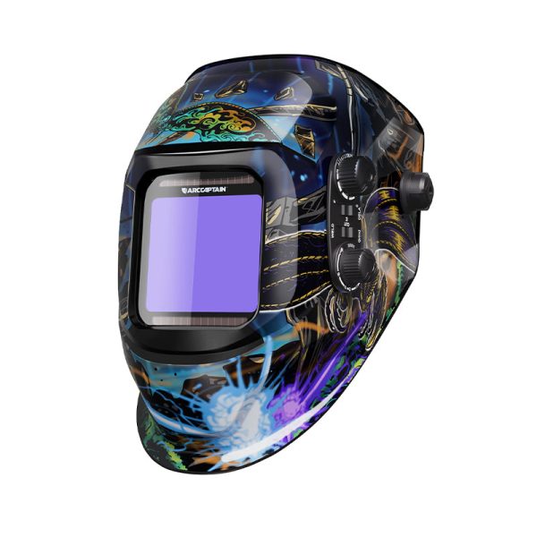VisionMax X200 True Color Auto Darken Welding Helmet 3.94"X3.66" - Godzilla at Arccaptain