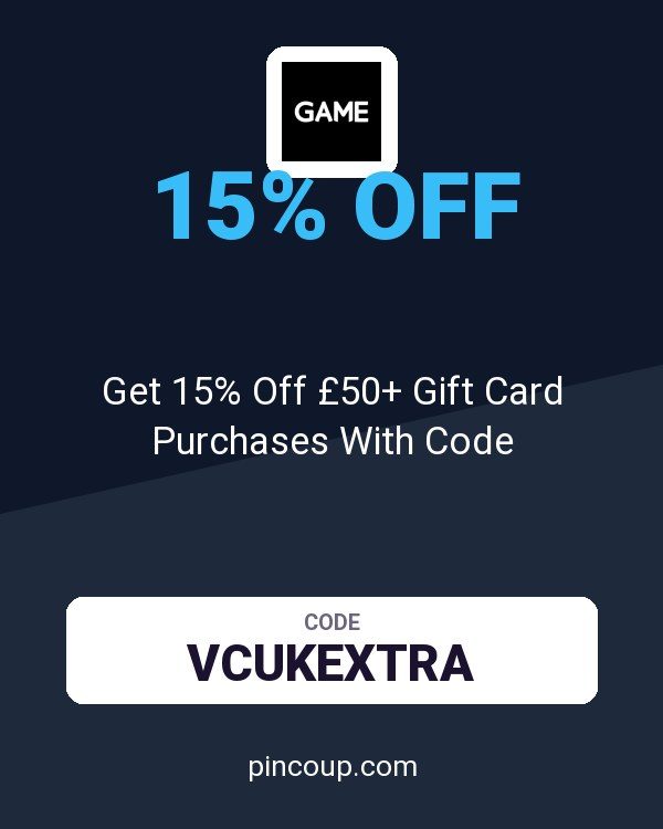 GAME coupon: Get 15% Off £50+ Gift Card Purchases With Code