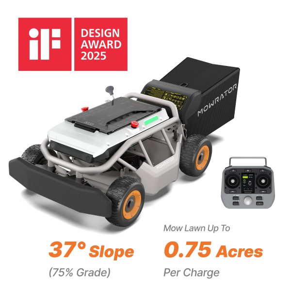 Mowrator S1 21" Leaf & Lawn 4WD 75% Slope (37°) Remote Control Mower - 4WD 12Ah 0.75 Acres at Reemo Innovation Limited