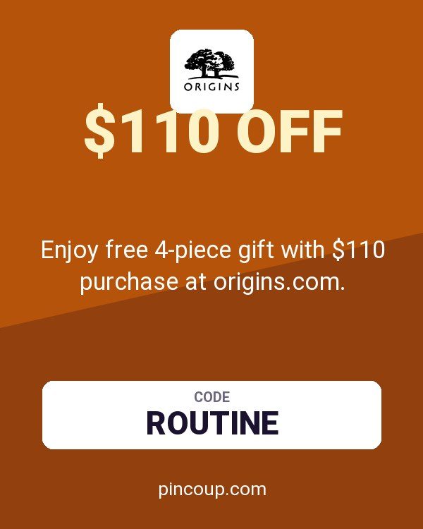 Origins Online coupon: Enjoy free 4-piece gift with $110 purchase at origins.com.