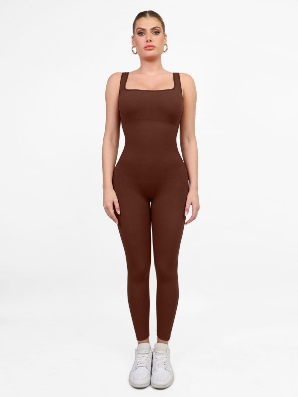 The Shapewear Coverall Sport Seamless Square Neck at Popilush
