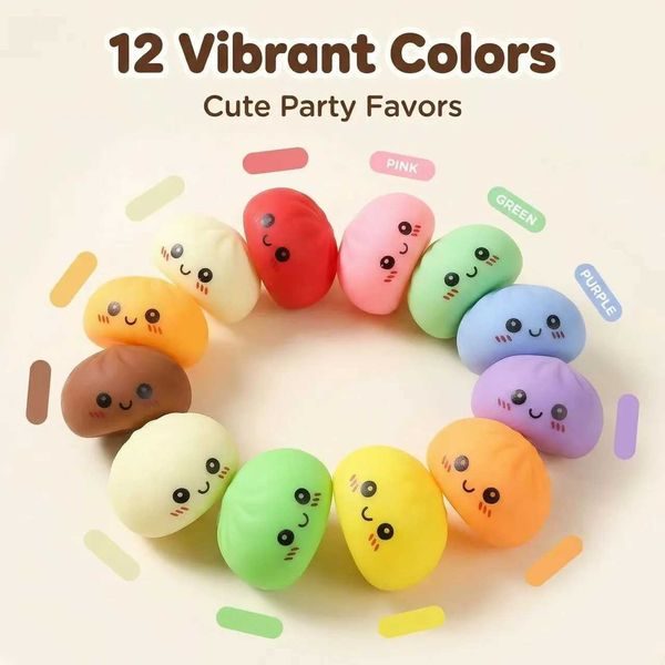 Dumpling Squishy Mini Stress Ball Fidget Toys Slow Rebound Stress Relief Pinch Decompression Toys for Children Adult J260722 at DHgate