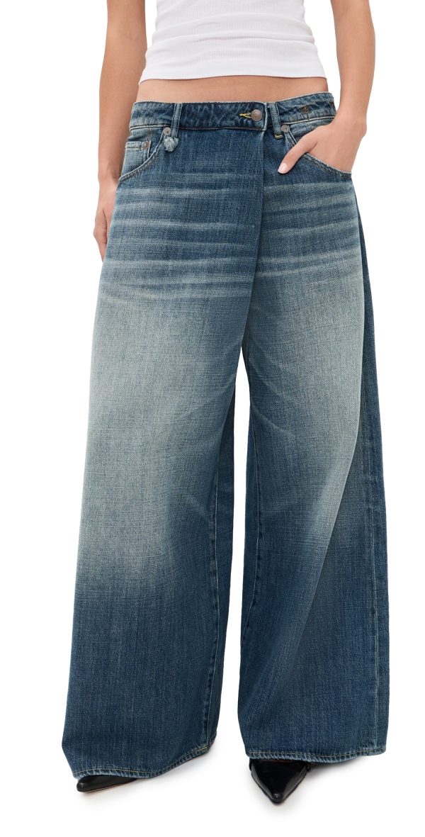 R13 Nico Wrap Jeans Raine Blue 29 at Shopbop