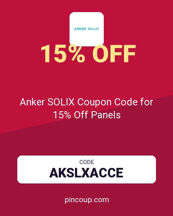 Anker SOLIX Coupon Code for 15% Off Panels