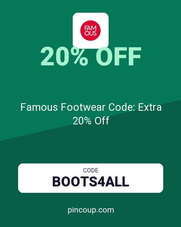 Famous Footwear Code: Extra 20% Off