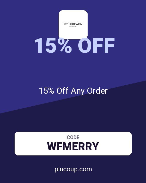 Waterford coupon: 15% Off Any Order